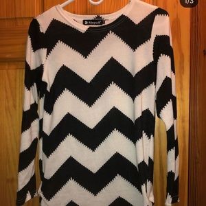 Black And White long sweater